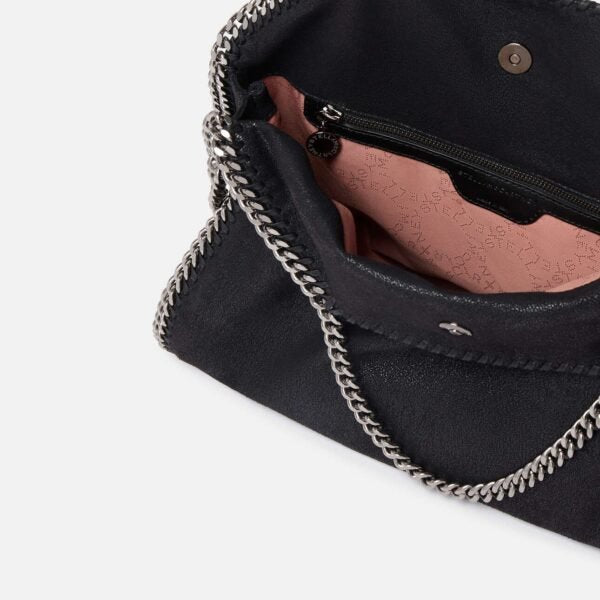 Stella McCartney Falabella chain-trimmed tote bag Black Silver - Image 5