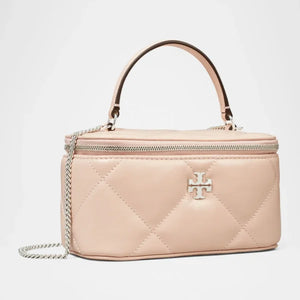 Tory Burch Kira Charm Diamond Quilt Vanity Case Soft pink - Image 2