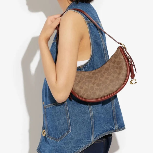 Coach Luna Shoulder Bag In Signature Canvas - Image 4