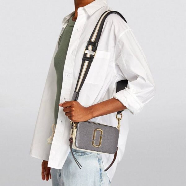 The Marc Jacobs Snapshot Cross-Body Bag Colorblock Shadow Grey/Multi - Image 5
