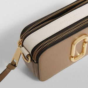 The Marc Jacobs Snapshot Cross-Body Bag Colorblock New Taupe/Multi - Image 7
