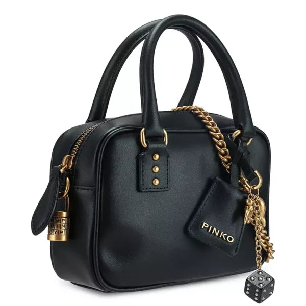 Pinko Mini Bowling Bag Black - Image 3