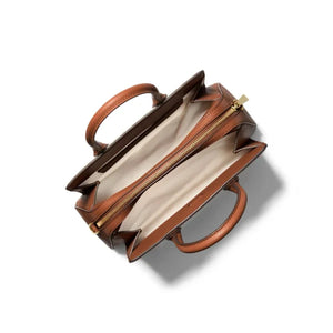 Michael Kors Laila Small Leather Shoulder Bag LUGGAGE - Image 2