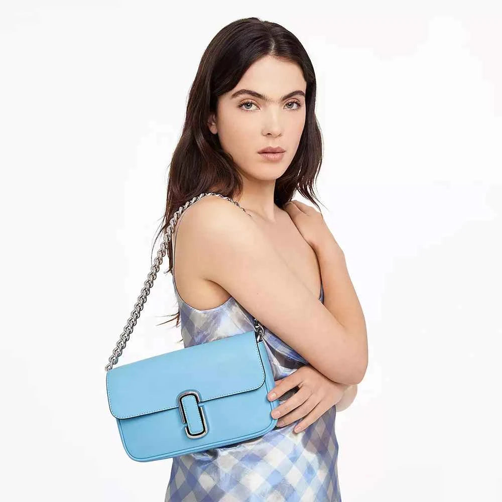 The Marc Jacobs J Marc Shoulder Bag AIR BLUE - Image 7