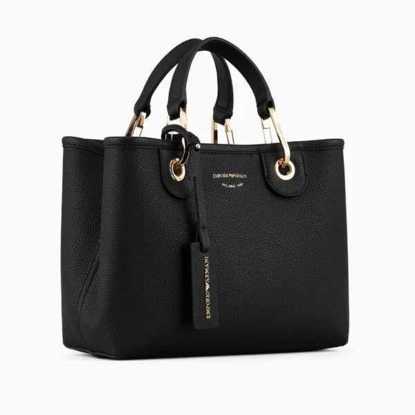 Small MyEA shopper bag with deer print Deep Black - Image 2